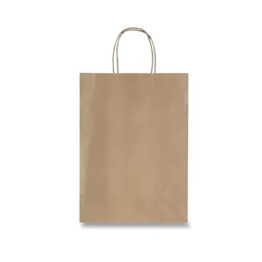 Darčeková taška Tinta Unita Brown Kraft 160 x 80 x 210 mm